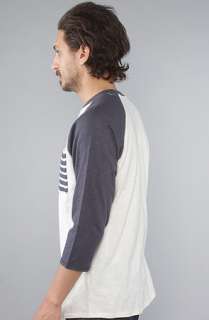 Under Two Flags The Pocket Baseball Tee in White Blue  Karmaloop 