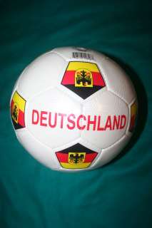 GERMANY COUNTRY FLAG SOCCER BALL SIZE 5 HIGH GLOSS NEW  