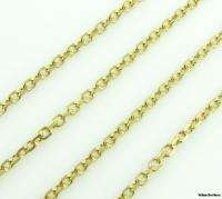 20 Vintage Cable Link Chain Necklace Womens   14k Solid Gold 5.5g 