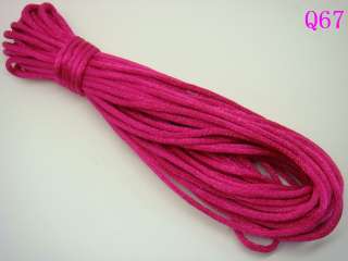 2mm 10m Nylon Red Chinese Knot Jewelry Rattail Cord  
