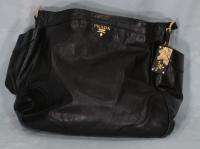 2850 PRADA SPECTACULAR Leather HOBO side pockets VITELLO DAINO bag 