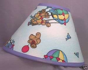 New Lamp Shade Teddy Bears Hot Air Balloons Nursery  