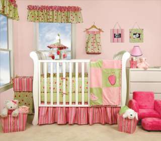 Trend Lab Juicie Fruit 4 pc Baby Girl Nursery Crib Bedding Set 