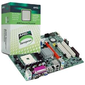 PCChips GOAL3+ Motherboard CPU Bundle   AMD Sempron 3300+ 2Ghz Socket 