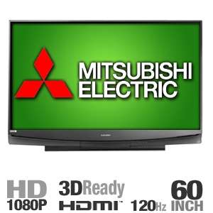 Mitsubishi WD60C9 60 C9 Series DLP Rear Projection HDTV   1080p 