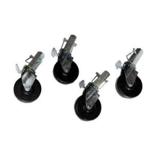Fortress Industries LLC 5 in. Drywall Scaffold Caster (4 Pack 