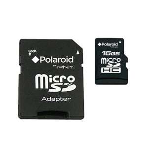 Polaroid 16GB Micro SD Class 2 Flash Memory Card