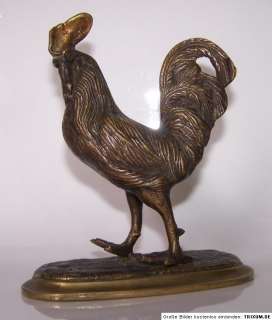 Antike Bronze Gallien Gallischer Hahn France Frankreich  