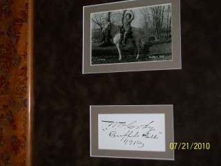 WILLIAM F. CODY BUFFALO BILL AUTOGRAPH 1913 psa/dna authenticated w 