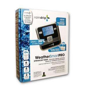 raindrip WeatherSmartPro 6 Station Electronic Water Timer RSC600IS at 