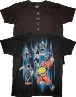 Naruto Shippuuden T shirt Tee Garaa Choji Neji NWT  