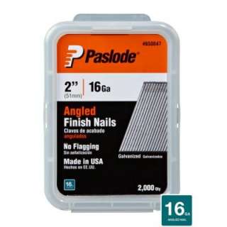 Paslode 2 in. x 16 Gauge Wire 2M Galvanized Steel Angled Finish Nails 