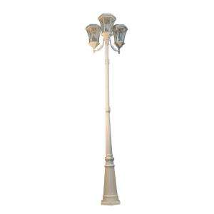 Gama Sonic 89 in. Victorian Solar Lamp Post with 6 Solar LED Bulbs 
