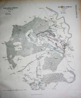 1830   Schlacht bei Torgau 1760 Lithographie  