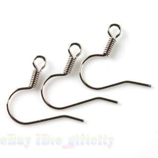 700x New Rhodium Earwires Earrings Fish Hooks 160466  