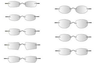 Brille Kunststoff   für schmale Köpfe incl. Sehstärke  
