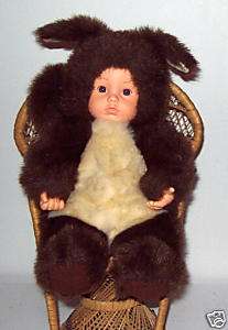 Anne Geddes Baby Squirrel Baby Doll Blue eyes 15  