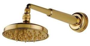Versace Home Gold Shower Arm New and Authentic Medusa Greek Key  