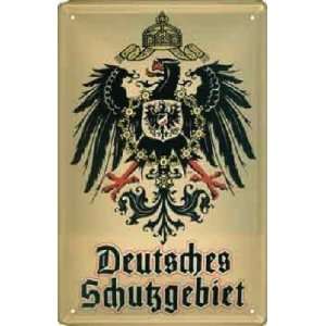 Blechschild Deutsches Schutzgebiet   Reichsadler   Wappen  