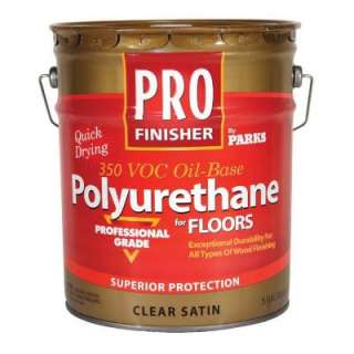 Parks Pro Finisher 5 Gal. Clear Satin Polyurethane 330522V at The Home 