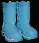 Lands End Blue Snow Flurry Toddler Girls Boots Size 10 Very Nice~LNC