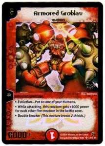 Duell Masters   Armored Groblav (Human)  