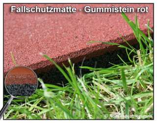 10m² Fallschutzmatten Gummi Fallschutz   Stärke 3cm  