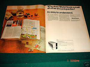 Original 1972 World book Encyclopedia Books ad  