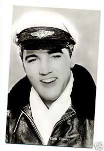 E2703 ELVIS PRESLEY WITH HAT REAL PHOTO POSTCARD  