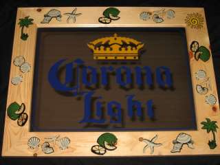 Corona Light Beach Decoration Frame Cerveza beer sign pub bar game 