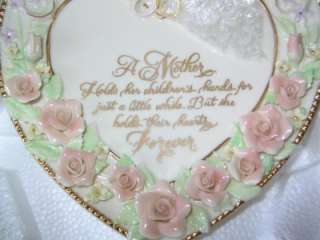 PRECIOUS HEARTS PLATE 1ST ISSUE WHAT MOTHER HOLDS DEAR  