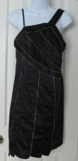 LUCY PARIS ZIPPER BLACK DRESS LBD HOT NWOT LARGE  