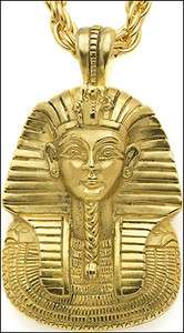 Egyptian Jewelry King Tut Mask Pendant with Chain  