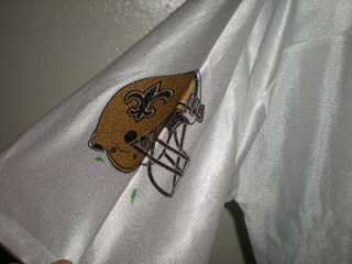This is a NEW Drew Brees #9 of the New Orleans Saints white screen 