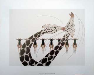 Charley/Charles Harper   Neck and Neck   Giraffe art  