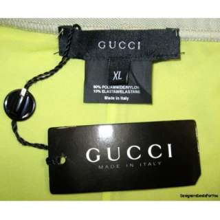 Gucci $595 Mens XL Swimsuit Green *Italian* Briefs Swimwear Trunks 