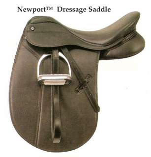 NEW 18 Riviera Newport Synthetic Dressage Saddle Reg  