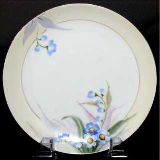 Vintage Nippon Blue Bell Pansy Bread Butter Plate  