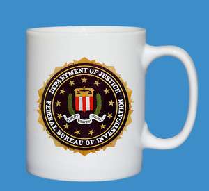 11oz Becher Department of Justice   FBI   USA  