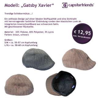 Flatcap Schiebermütze Gatsby Golfmütze Cap Mütze Sportcap Golfcap 