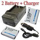 TWO Battery+Charge​r for PENTAX D LI88 DLI88 P70 H90 W90