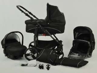 DRIVE II Kombi Kinderwagen 3in1 Komplett Set lux4kids 4260261550713 