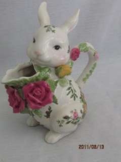 Royal Albert Old Country Rose Rabbit Pitcher  