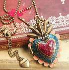 Betsey Johnson can open the peach heart necklace sweater chain 036L