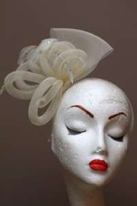 New Cream Wedding Races Fascinator Hat Ready Made & bespoke available 
