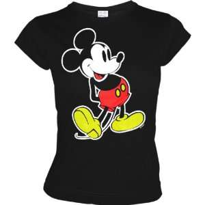 LOGOSHRT Disney MICKEY MOUSE Retro Comic Damen T Shirt WALKING 