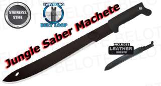 Condor Jungle Saber UltraBlac Machete + Sheath CTK2030B  