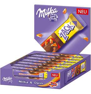 1000g12,95€) Milka Riegel   Milka & Daim   24 Stück  