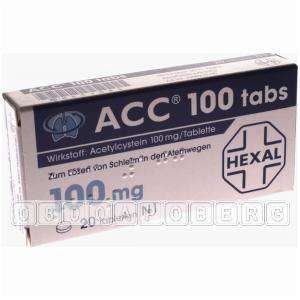 ACC 100 TABS HEXAL Erkältung Schleimlöser 20 Tabletten  