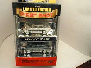 JL TRI CHEVY FIRST SHOT 1956 NOMAD wagon 2 cars  
